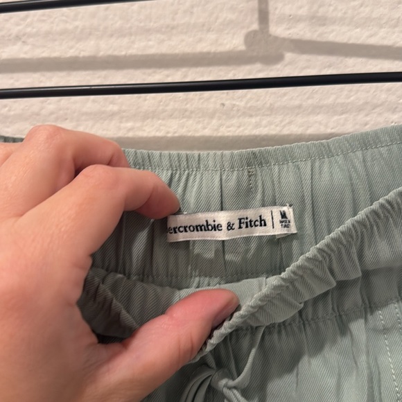 Abercrombie & Fitch Modal Blend Green Jogger Pants Size Medium Tall - Picture 4 of 10